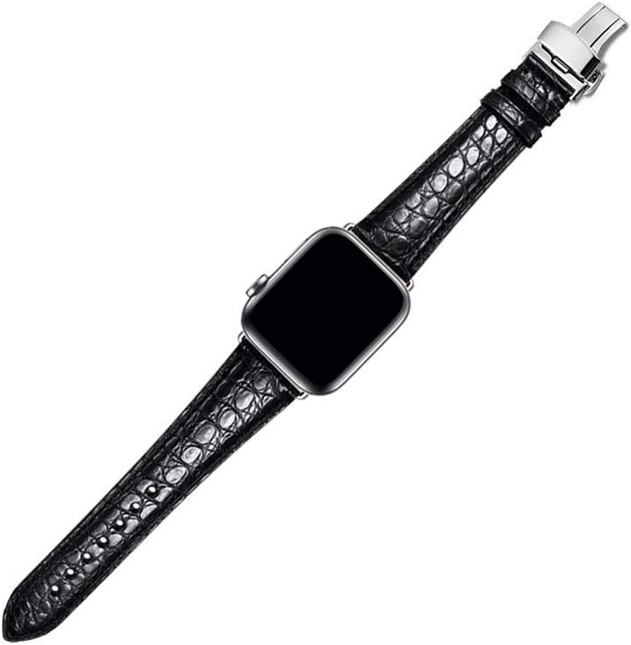 MUENShop Compatible with Apple Watch Alligator Strap 49mm 45mm 44mm 40mm 41mm Real Crocodile Replacement Band for iWatch Series 9 8 7 6 5 4 SE,Ultra/Ultra 2 - Image 4
