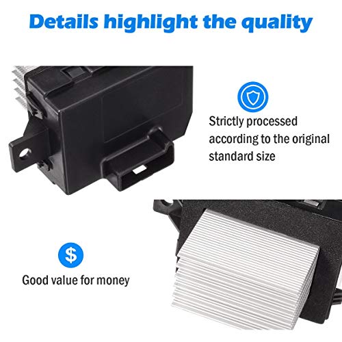 PartsSquare Blower Motor Resistor YH1825 Compatible with Ford Fusion,Mercury Milan 2006-2011 Fan Resistor Replacement for Lincoln MKZ 07-12 Replacement for Lincoln Zephyr 2006 Blower Resistor 4P1589