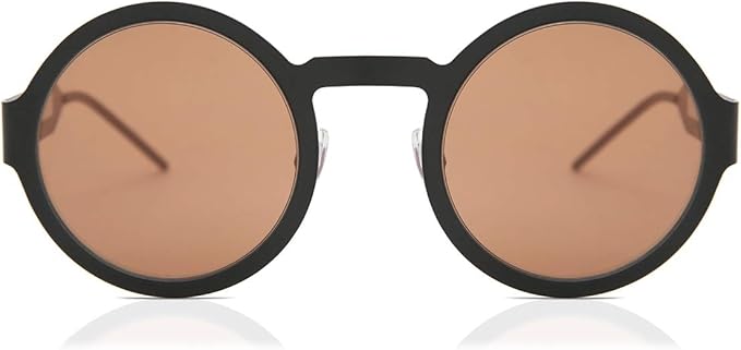 matte black round sunglasses