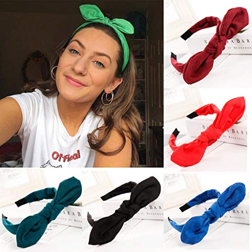 image for NANTE Top Bow Knot Hairband Hoop Simple Sweet Girls Hairband Fashion H