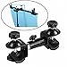 Mekingstudio Heavy Duty Metal Clamp Holder Double U Clip Dual C Clamp Type Bracket Mount for Photo Studio Light Stand, Photography Reflector, Photo Boom Stand, Background Support, Cross Bars and More