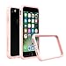 iPhone 8 / iPhone 7 Bumper Case [CrashGuard by RhinoShield] | Shock Absorbent Slim Design Protective Cover [3.5 M/11ft Drop Protection] Apple - Shell Pink