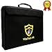 Fireproof Document Bag Safe Water Resistant Fire Security LIPO Battery Bag, Coated Fire Resistant Money Bag Fireproof Safe Storage for Money, Documents, Jewelry and Passport