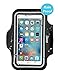 DEEGO Sports Running Armband with Water-Resistant Screen Protector & Key Holder for IPhone 7/6/6s Plus,Galaxy S8 S7 S6 Edge 5.5 Inch - Black