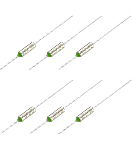 Lot De 10 Fusibles Thermiques RY Type TF - 152°C / 15A / 250V - Protection Surchauffe Appareils Électriques - Laiton Argenté