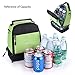 VASKER Insulated Lunch Bag Fashionable Cooler Bag with Adjustable Detachable Strap & Front Pocket