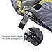 Cold Weather Waterproof Sleeping Bag with Armholes and Adjustable Foot Section - Envelope Lightweight Portable, Comfort With Compression Sack - for 4 Season Traveling, Camping, Hiking, Outdoor Activit