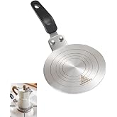 Gocoffun Heat Diffuser Plate,13cm Stainless Steel Gas Stove Diffuser Plate, Cooktop Heat Diffuser Cooking Induction Adapter for Moka Pot, Coffee Cookware (5 inch)