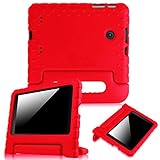 Fintie LG G Pad 7.0 Kiddie Case - Light Weight Shock Proof Convertible Handle Stand Kids Friendly for LG G Pad V400 / V410 (LTE) / VK410 / UK410 / LK430 (G Pad F7.0) 7-Inch Android Tablet, Red