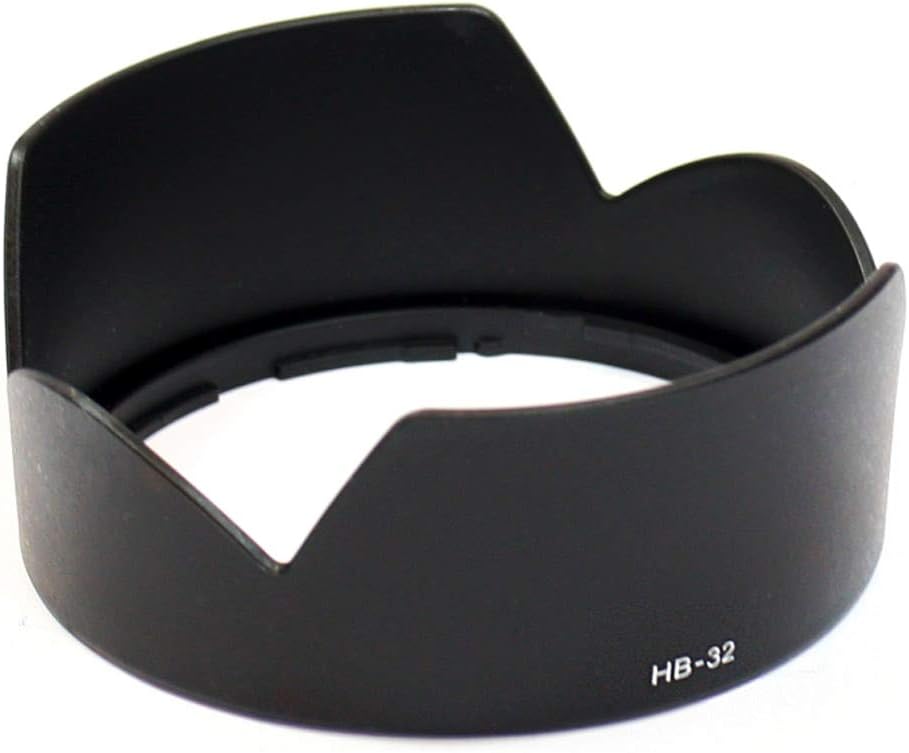 CELLONIC HB-32 Lens Hood Compatible for Nikon AF-S DX Zoom Nikkor 18-105mm, 18-140mm 3.5-5.6 Plastic Bayonet Flower/Tulip/Petal Sun Shade Protector Cover