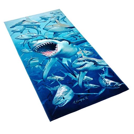 Kaufman Personalized Printed Beach Towels for Kids, 100 Absorbent