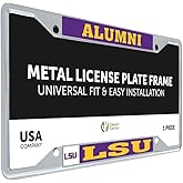 Desert Cactus Louisiana State University Car Accessories Tigers Metal License Plate Frame and Tag Holder for Front or Rear of Car (Alumni)