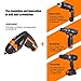 Tacklife SDP50DC Cordless Rechargeable Screwdriver 3.6-Volt 2000mAh Li-ion MAX Torque 4N.m - LED, 31pcs Driver Bits, USB Charging, USB Charging Cable