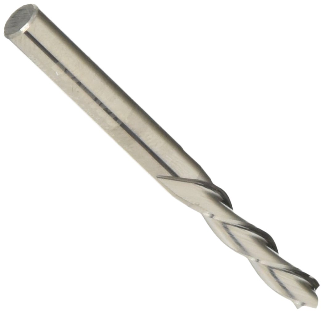 Yonico 32314-SC - Downcut Spiral End Mill CNC Router Bit, Diameter: 7/32", Cutting Height: 1", Flutes: 2-1/4" Shank