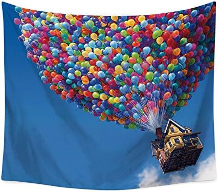 Tapestry (Bed Cover) Wandteppich Tapisserie Wall Hangings Beach Towel Carpets Digital Printing Home Interior Decoration Balloons,150ร130Cm
