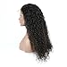 Am Youth Lace Front Wigs Human Hair Brazilian Remy Water Wave Human Hair Wig for Black Women With Baby Hair 130% Density Natural Color 14 Inch