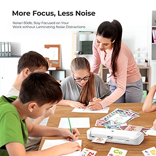 Laminator Machine, Willing Thermal Laminator for A4/A6 with 20 Laminating Pouches, Personal Laminator for Home Use School Teachers Office Card Classroom, 9 inches, Lightweight and Portable