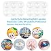 25 Pcs Paint Tray Palettes 6 Well Rectangular Plastic Watercolor Pallets, White