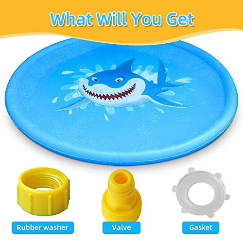 Sprinkler Splash Play Mat for Kids Toddlers, 68\