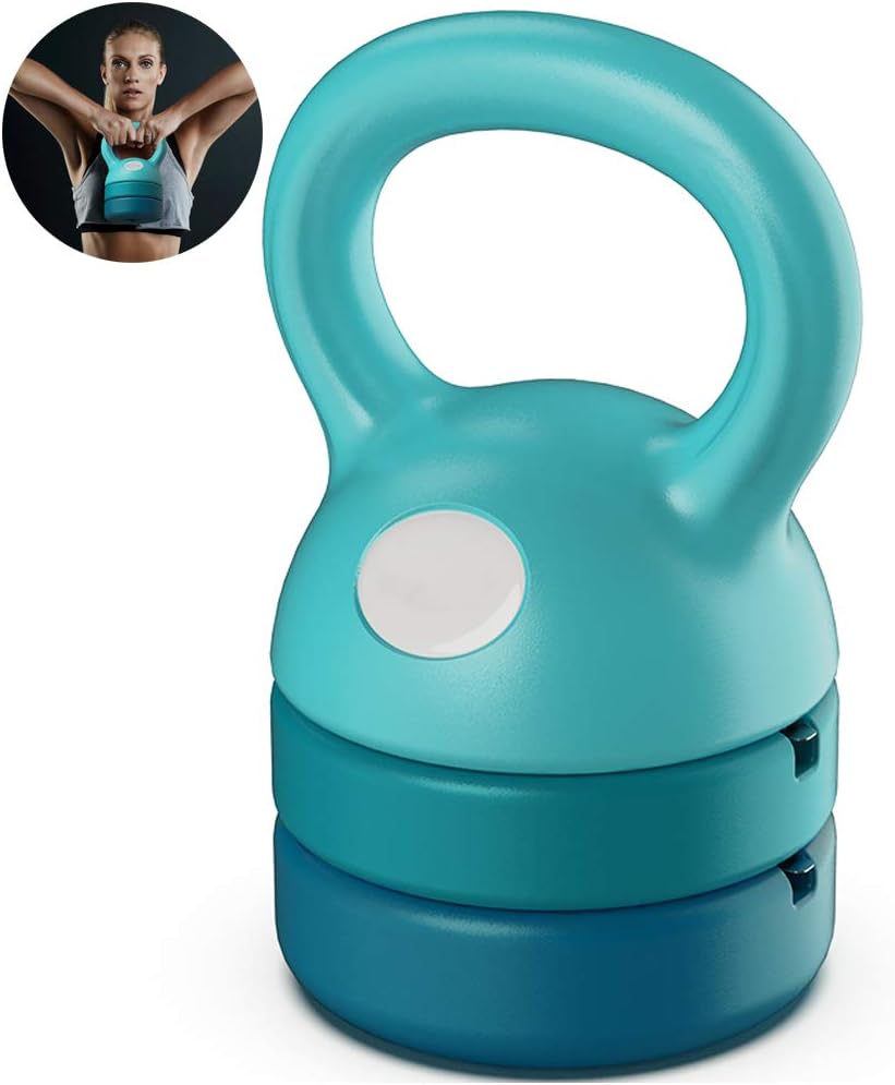Unisex Slim Waist Abdomen Kettlebell Adjustable Weight 5-12Lb Dumbbells 26 * 14.5CM for Back Muscle Arm Pectoral Muscle Training Firm Breasts