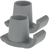 Magicorange Walker Glide Skis, 2 Pcs Universal Fit Walker Skis | Easy to Use Rubber Walker Feet,Replacement Skis for Walkers,Gift for Seniors,Grey