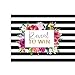 Black Stripe and Floral Scratch Off Party Game 28 pc. Set