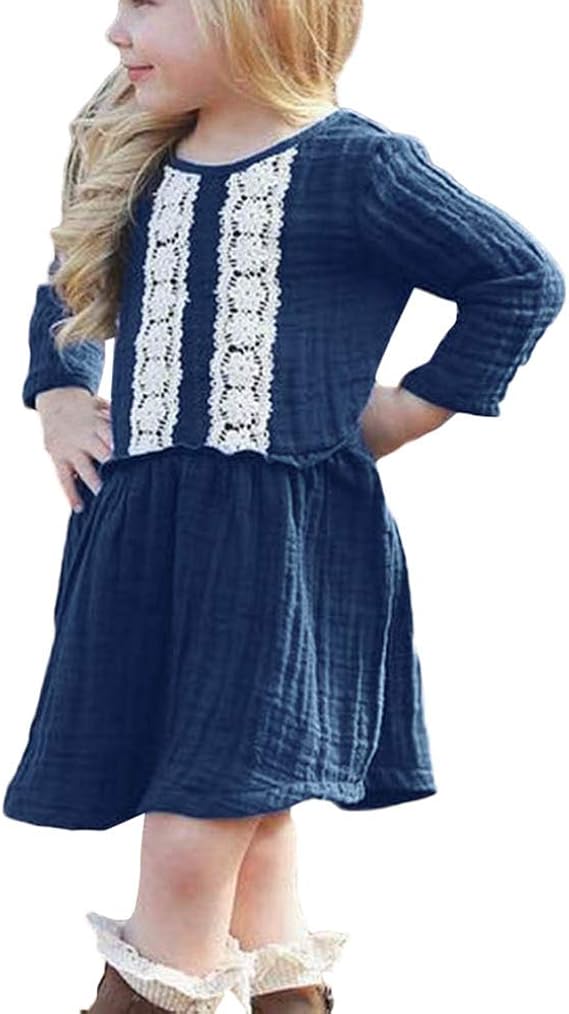 Amazon 長袖 ドレス Racazing ワンピース レース スカート 女の子 チュール 刺繍 ドレス 子供服 75 110cm 編み物 着ぐるみ 演出服 入学式 ピアノ 発表会 パーディー フォーマル 結婚式 6ヶ月 3歳 フォーマル 通販