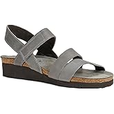 NAOT Kayla Women's Sandals – 3-Strap Support with Backstrap, Cork-Latex Footbed, Arch Support – Comfortable for All-Day Walking Vintage Slate Leather 8-8.5 N-M US