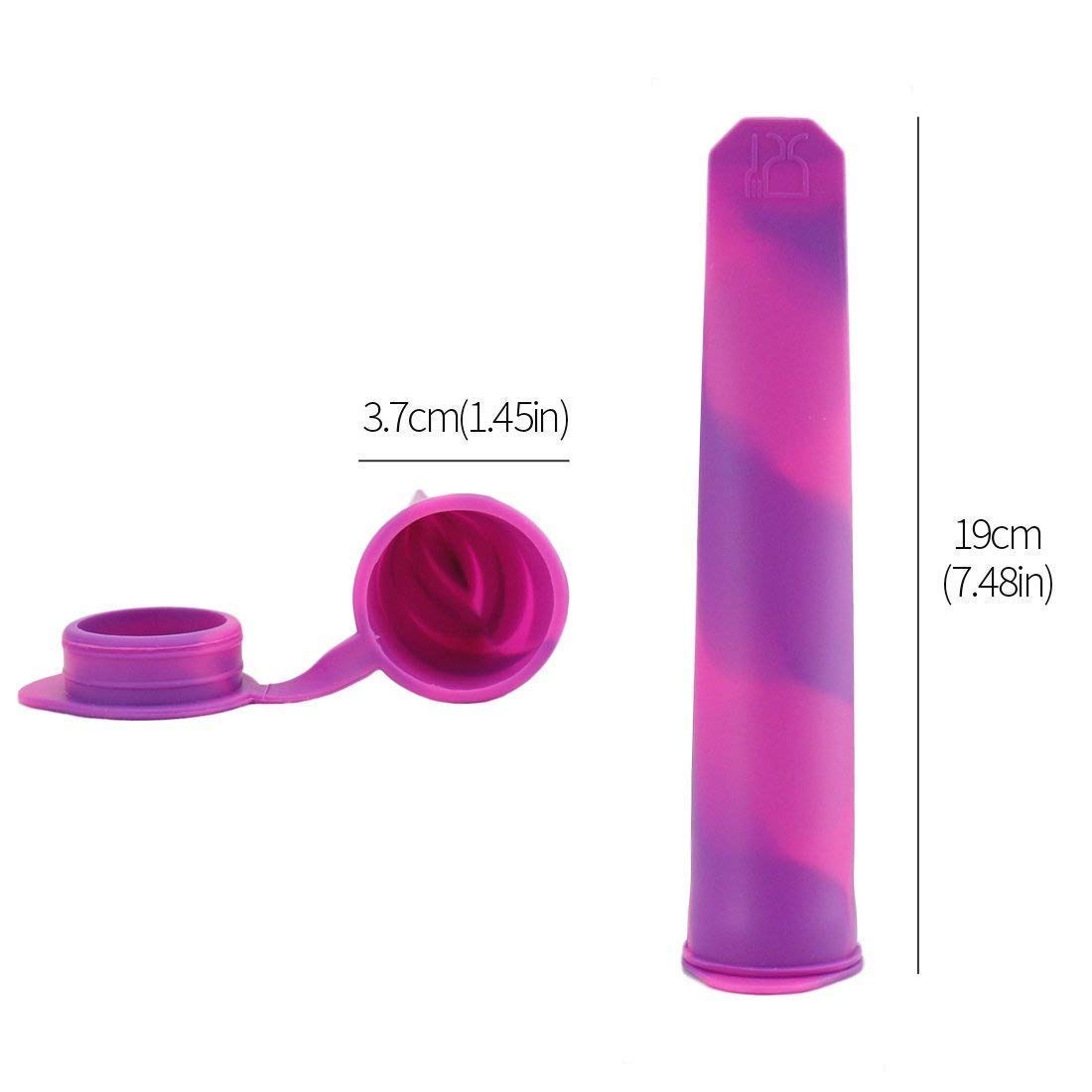 6 Porta Ghiaccioli In Neoprene Colorati - Manicotti Antigelo Riutilizzabili Per Gelati, Lavabili