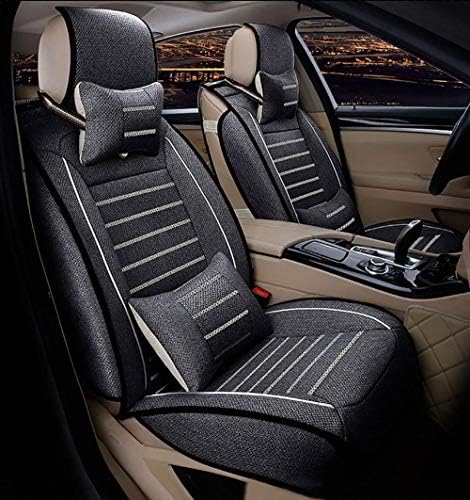 Xljh Leather Car Seat Cushion Universal Full Front and Rear Seat Cushions Comfortable Four Seasons