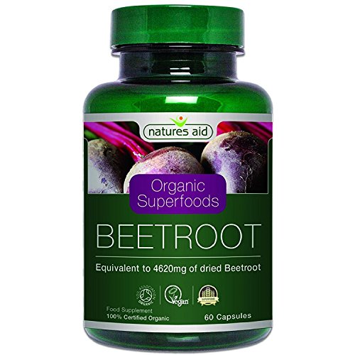 Natures Aid Organic Beetroot 4620mg 60 Capsules x 2 Pack =(Total 120 Capsules)
