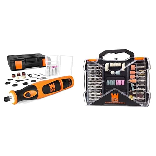 WEN Lithium-Ion Rotary Tool Bundle with Accessories (23072