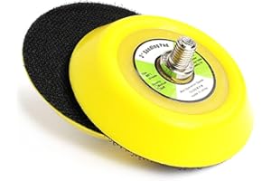 SUBRILLI 2-Pack 3 Inch Hook and Loop Backing Plates 5/16"-24 Threads for DA Air Random Orbital Car Polisher Sanding Polishing