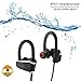 Sports Bluetooth Headphones, CDP Bluetooth Earphones Noise Cancelling, IPX7 Waterproof Headsets,8 Hrs Play, HD Stereo HiFi Sound Enhanced Bass,Running earphone with Mic for Sports,Driving,Gym. (Black)
