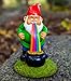 BigMouth Inc Lucky Rainbow 9-inch Tall Garden Gnome, Funny Lawn Gnome Statue, Garden Decoration