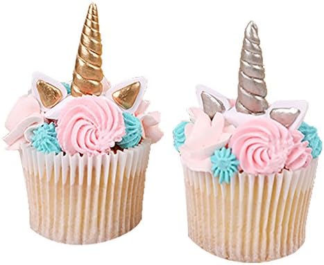 Handmade Unicorn Birthday Cake Toppers Set. Unicorn Party Decoration for Baby Shower,Wedding and Birthday Celebration.
