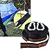 Yosooo Set of Hammock Strap Rope with Metal Buckle Tree Swing Hanging Kit Hammock Straps Rope Carabiner Hammock Tree Straps with 2Pcs Carabiners for Outdoor Yard Campingthumb 2