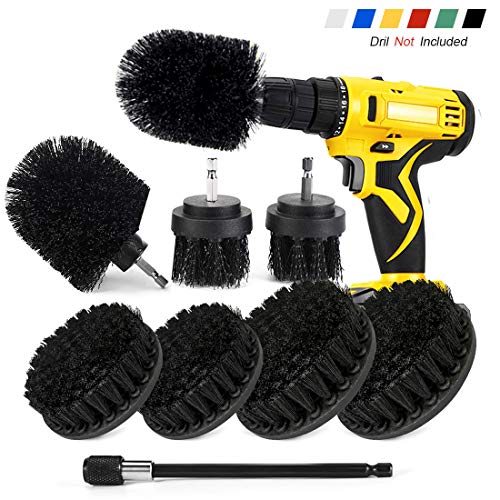 Shieldpro Drill Brush Attachment Set,Power Cleaning Scrub Brush,All