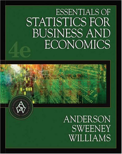 Essentials of Statistics for Business and Economics (with CD-ROM and InfoTrac) (Available Titles CengageNOW) Essentials of Statistics for Business and Economics (with CD-ROM and InfoTrac) (Available Titles CengageNOW)