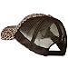 Low Profile Canvas Leopard Printed Mesh Cap - Brown OSFM