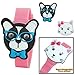 Sugar Kids Digital LCD Watch with Interchangeable Googly Eyes Face Tops Dog & Cat