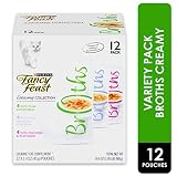 purina fancy feast wet cat food complement variety pack broths creamy collection 12 1 4 oz pouches