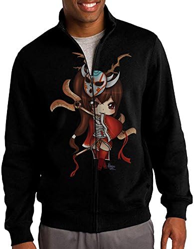 Men's Akali League Of Legends Full Zipper Pocket Fleece Jacket Small
