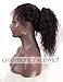 Chantiche Soft Curly 360 Lace Frontal Wig with High Ponytail and Baby Hair, Brazilian Remy Human Hair Wigs for Black Women with 150% Density Natural Color 18inches