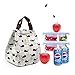 Victing Cute Reusable Insulated Lunch Bag Tote Soft Cooler Carry Bag for Travel and Picnic (Whale)
