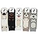 CUSTOMONACO Women's Cool Animal Fun Crazy Socks (Cute Puppies 5 Pairs)