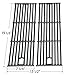 Hongso PCC182 Cast Iron Cooking Grid Set Replacement for Gas Grill Models Perfect Flame GSC3318 and Perfect Flame GSC3318N, Set of 2
