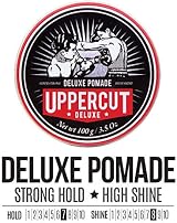 Uppercut Deluxe Pomade Strong Hold High Shine Water Based Hair Styling 100g view 8