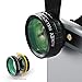 AUKEY Optic iPhone Camera Lens, 180° Fisheye Lens + 110° Wide Angle + 10X Macro Mini Clip-on iPhone Lens Kit for iPhone, Samsung, Android Smartphones