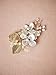 AW BRIDAL Wedding Hair Clip Bridal Hair Pieces Hair Combs for Women Pearl Hair Barrettes Wedding Hair Accessories for Brides (Gold)